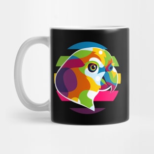 Colorful Parrot Pop Art Mug